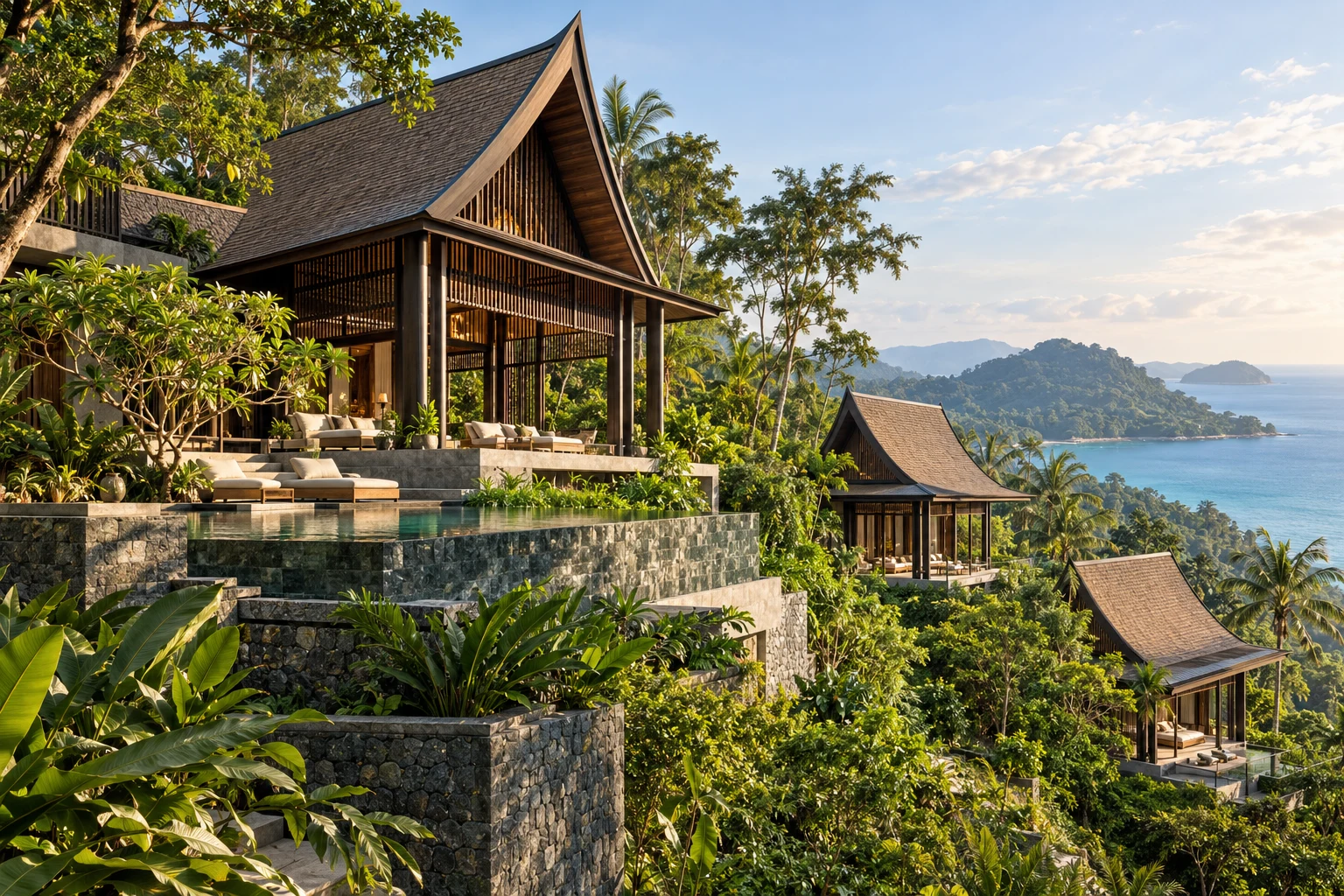 Illustrative architectural concept in Phuket · Thailand