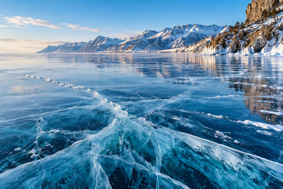 Illustrative travel landscape for Siberia & Lake Baikal