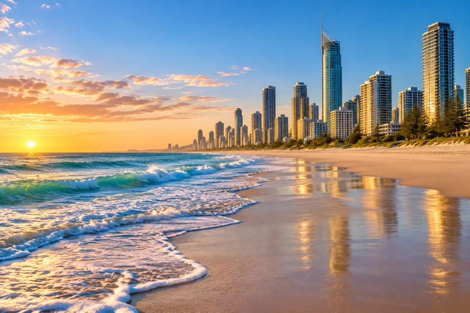 Illustrative travel landscape for Gold Coast & Tangalooma
