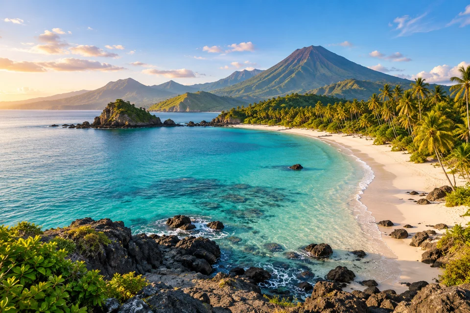Illustrative travel landscape for Lombok