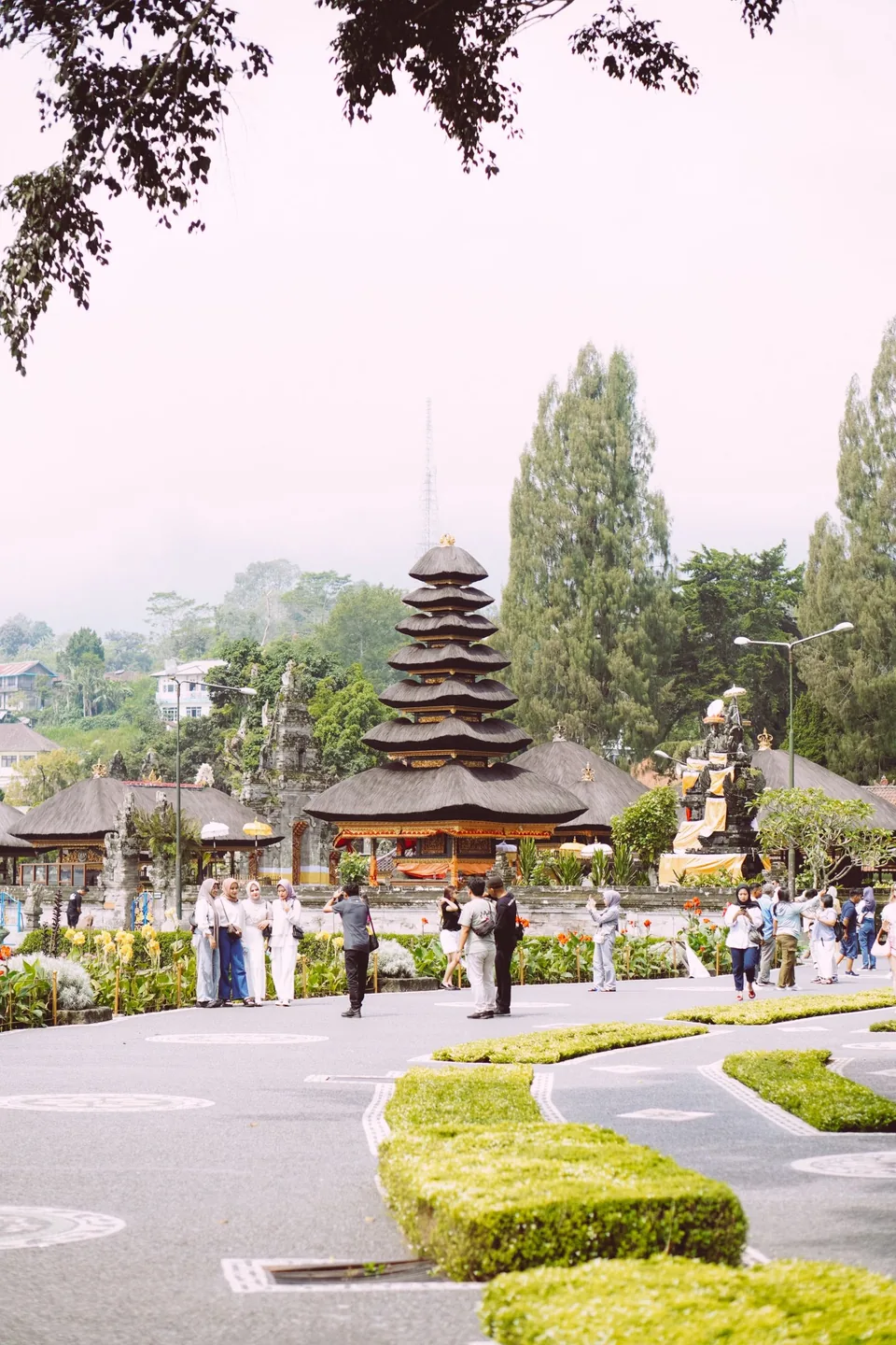 Traditional Balinese temple and gardens